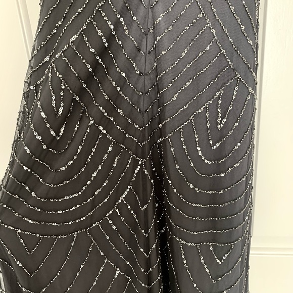 Art Deco Beaded Blouson Dress with Halter Neckline - Picture 8 of 8